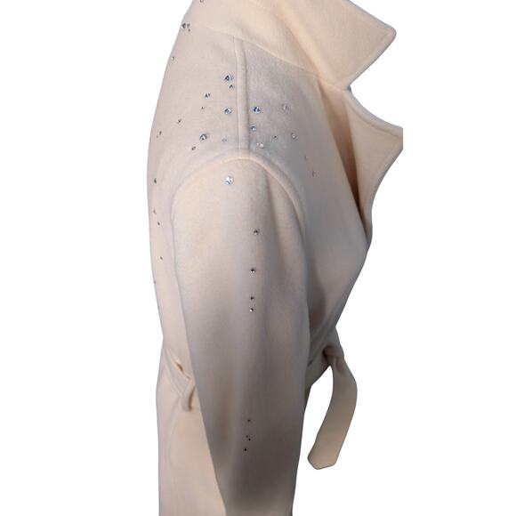 Ralph Lauren 100% Wool Coat with Austrian Crystal Raindrops - XS - Picture 9 of 12